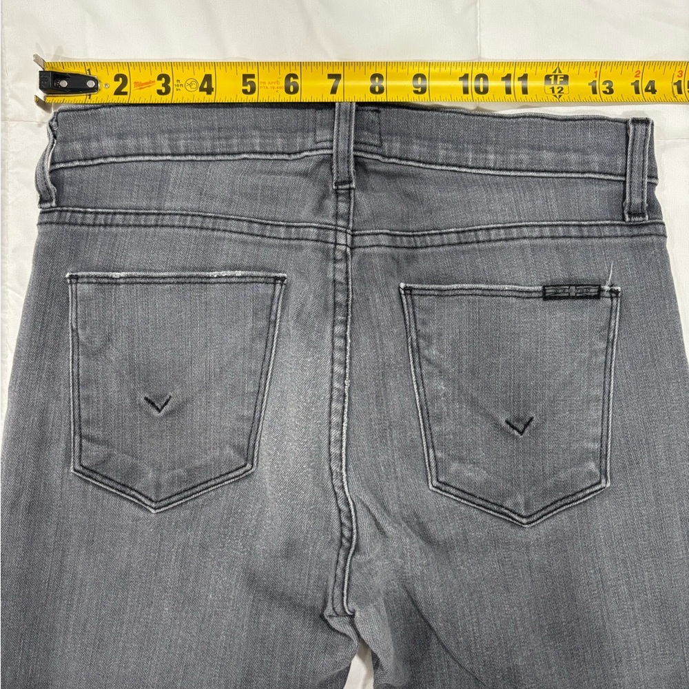 Hudson Stretch Skinny Jeans 27 Gray Mid Rise Made in USA - Picture 8 of 14